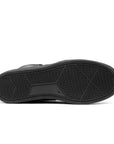 Black sneaker sole on a white background