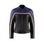 retro style black and purple women motorcycle jacket