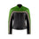 retro style green and black women motorcycle jacket