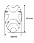 size of POi Design protectors knee, elbow, knees