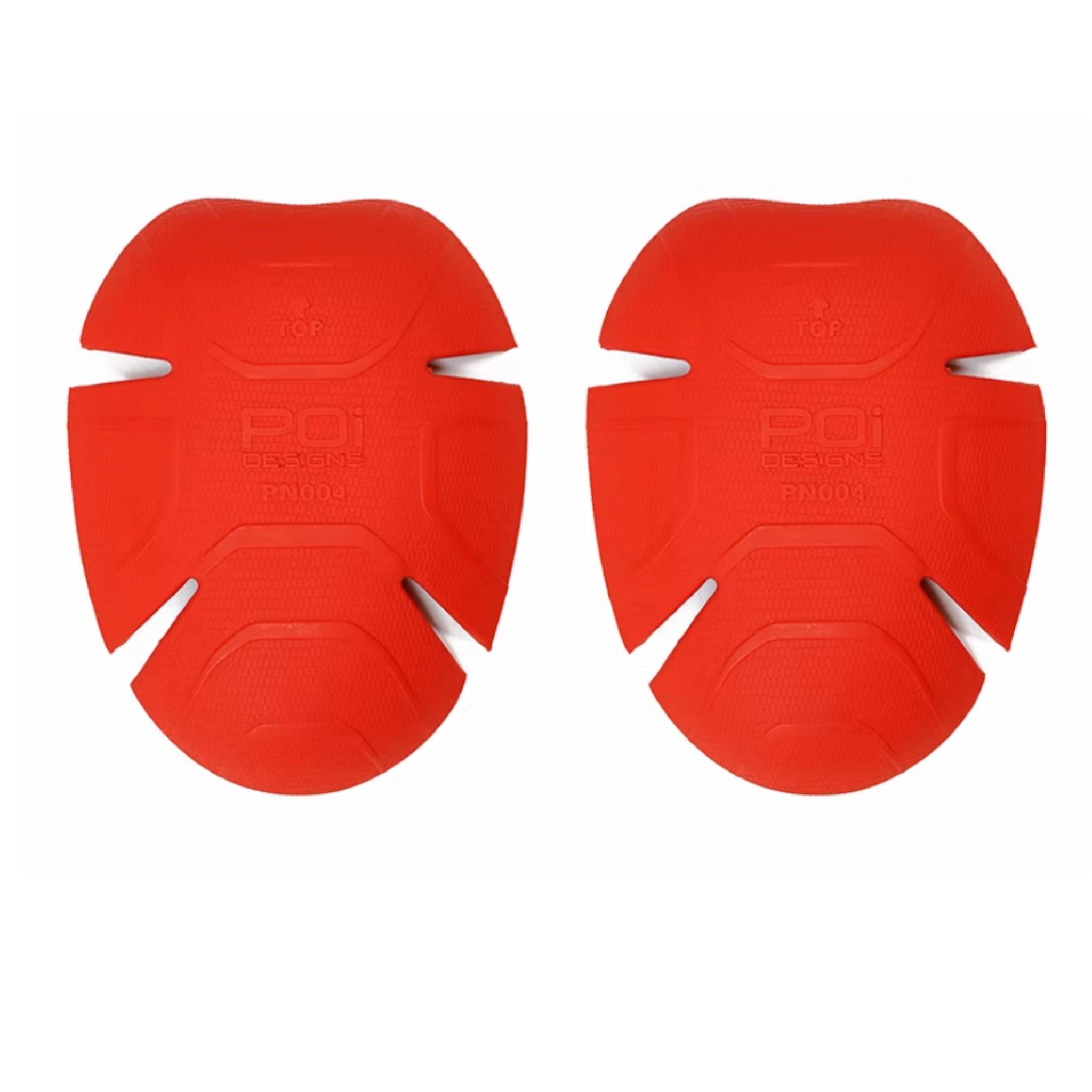 front of POi Designs shoulder and elbow red protectors