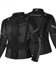 BLACK TEXTILE WOMEN'S MOTORCYCLE JACKET FROM SHIMA