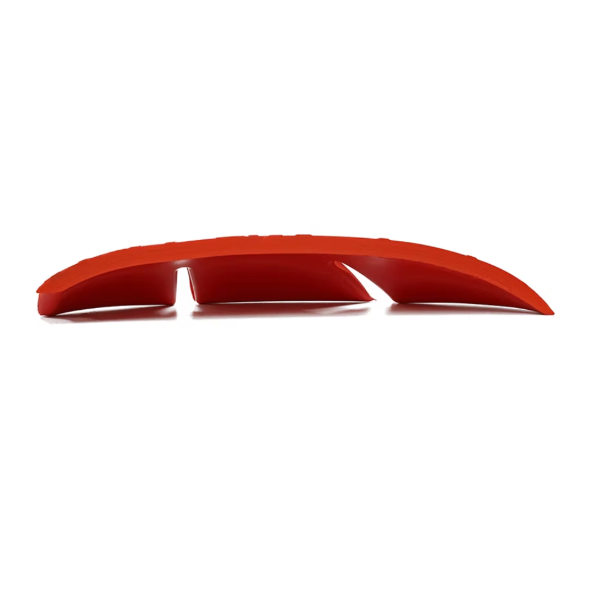 side view of red POi Design protectors for knee, elbow, knees