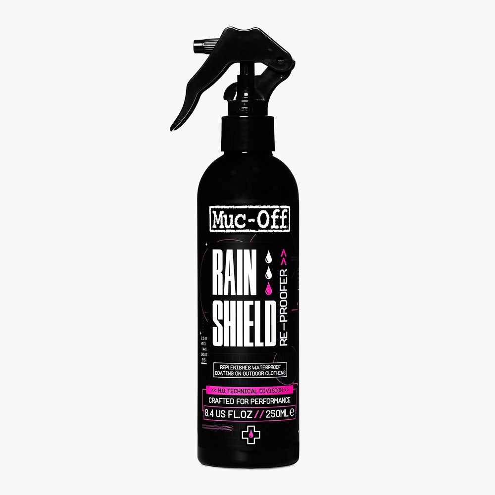 Muc-off rain shield motorcycle clothing impregnator