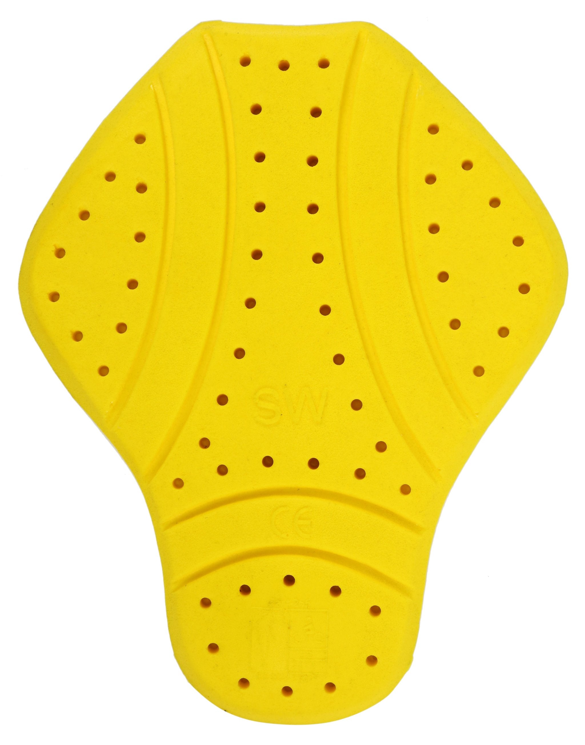 Yellow back protector for motorcycle jackets