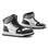 Pair of black, white, and gray high-top shoes on a white background