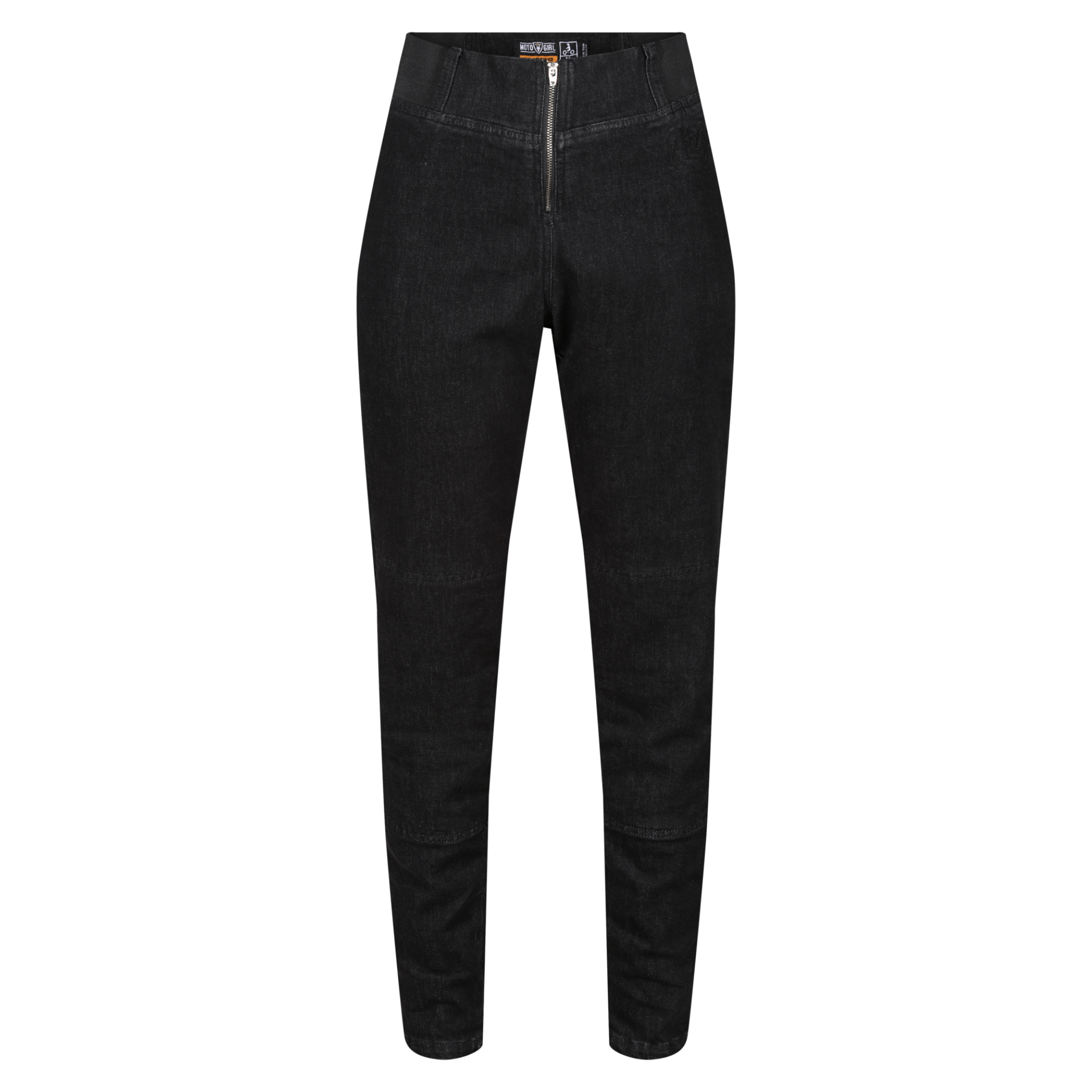 black high waisted jeggings with front zipper from moto girl