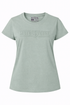 Light green t-shirt with 'Moto Girl' logo on a white background