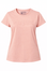 Pink t-shirt with 'Moto Girl' logo on a white background