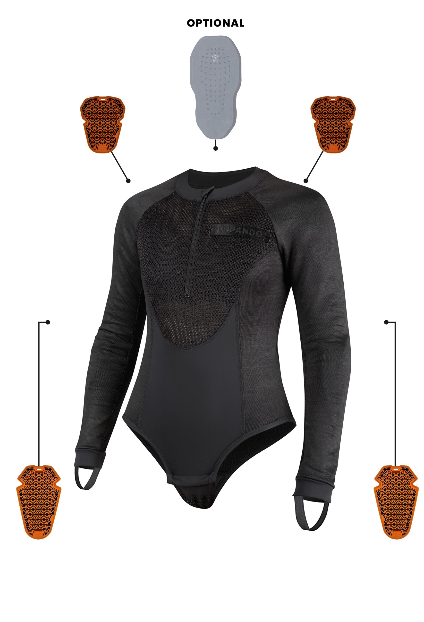 BIA BLACK - Pando Moto Bepansrade Base Layer