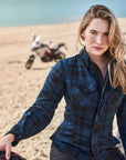 RENEGADE 2.0 BLUE - Lady Summer Motorcycle Shirt