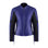 purple motorcycle leather jacket for women with front zipper 