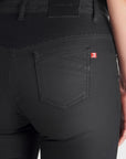 a pocket of woman's legs wearing slim-fit motorcycle jeans from Pando Moto 