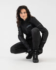 EDGE VENT LADY BLACK - Motorcykelskor för kvinnor