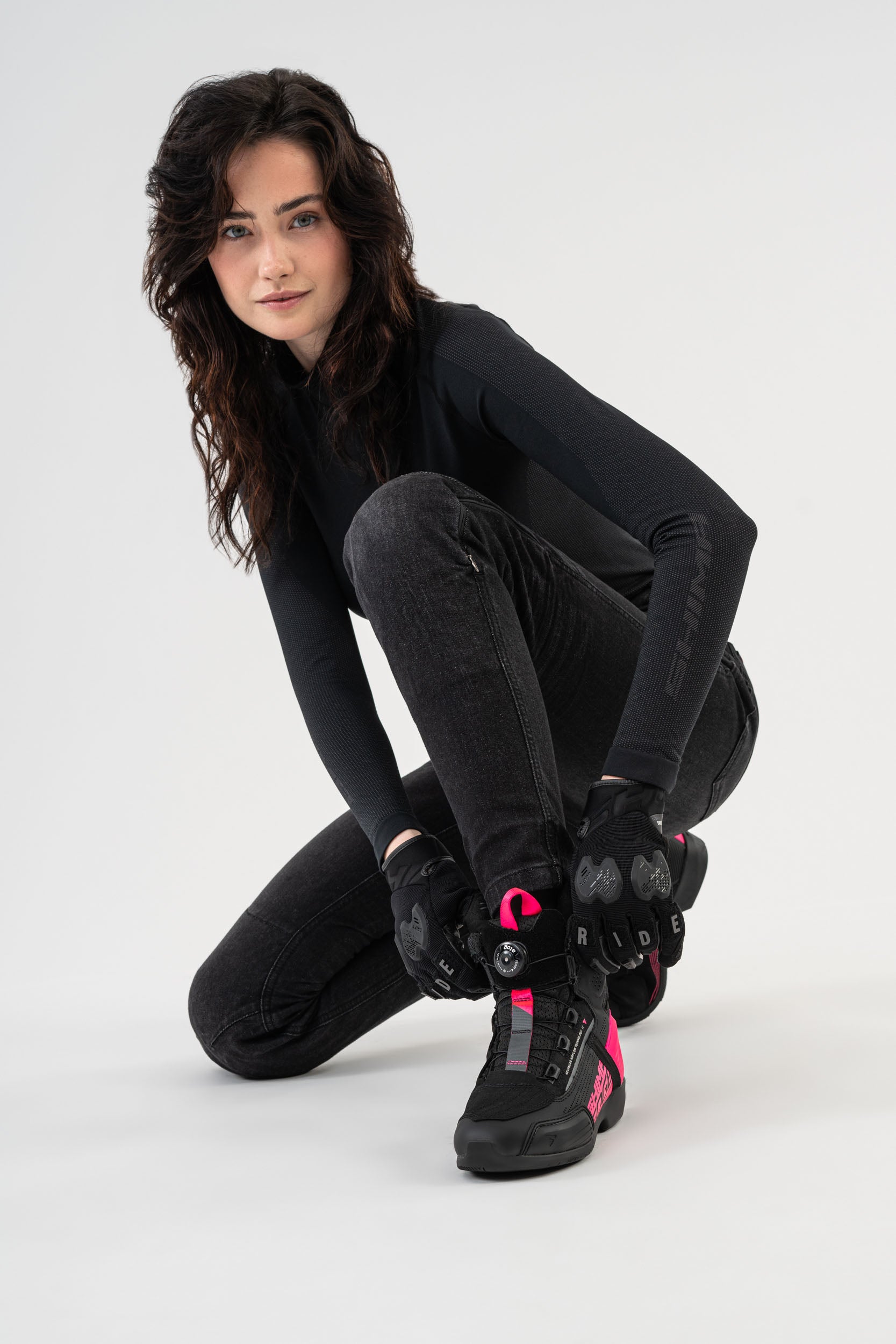 EDGE VENT LADY PINK - Motorcykelskor för kvinnor