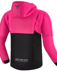 a back of Pink motorcycle hoodie for women from shima