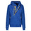 Blue and yellow motorcycle helmet hoodie from Moto Girl from front 