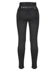 Motorcycle leggings for woman with a zip from the back