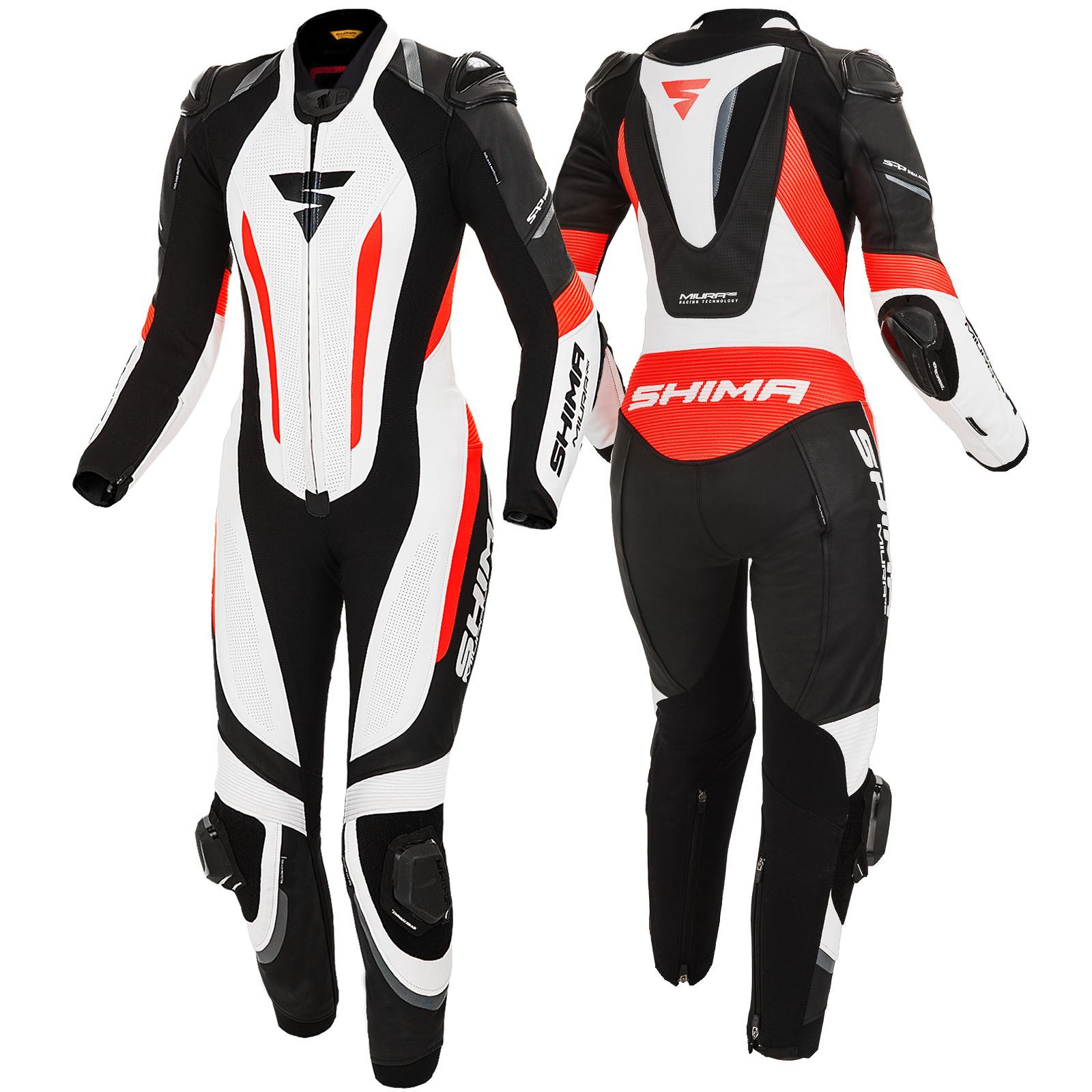 Women's racing suit MIURA RS in black, white and fluo from Shima 